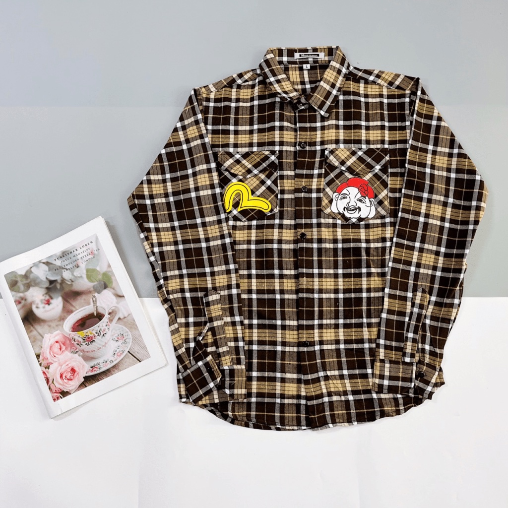 (FREE SHIP) SIỂU PHẨM ÁO SƠ MI CARO EVISUS TAY DÀI NAM TÍNH LỊCH LÃM HOT TREND THỊNH HÀNH NĂM NAY- CÓ VIDEO SHOP TỰ QUAY