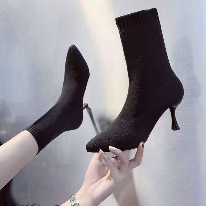 BỐT LEN LỬNG GÓT NHỌN THẤP DỄ ĐI SIÊU XINH  B04