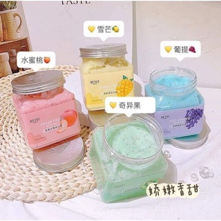 Muối Tắm Tẩy Da Chết Vị Hoa Quả HEYXI ( hũ vuông mới)