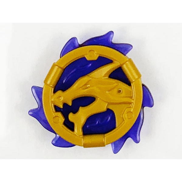 Ring 3 x 3 with Dragon Head with Molded Trans - Phụ kiện bùa hộ mệnh Đồ chơi lắp ráp Iego Ninjago - 69567pb01, 69567pb02