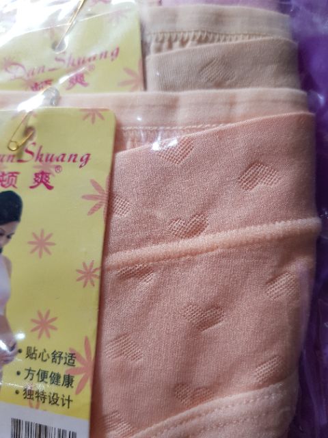 3 Chiếc quần lót bầu cạp chéo cotton mềm mại HỌA TIẾT loại đẹp