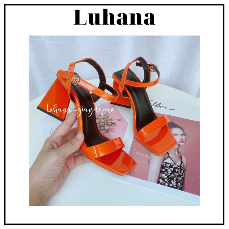 Sandal nữ cao gót tam giác quai ngang mảnh Luhana thời trang.Ms:SDG 01