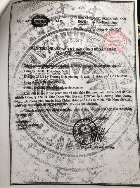 10 HỘP BỘT NƯỚC MÁT HERBA COOL