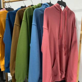 Áo hoodie basic UNISEX nhiều màu (áo nỉ lót bông cotton 100%)