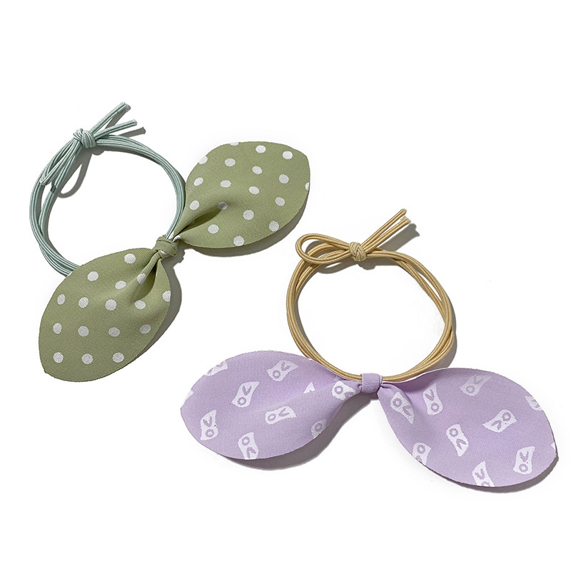 Dây buộc tóc phối nơ đơn giản nhiều màu dành cho nữ