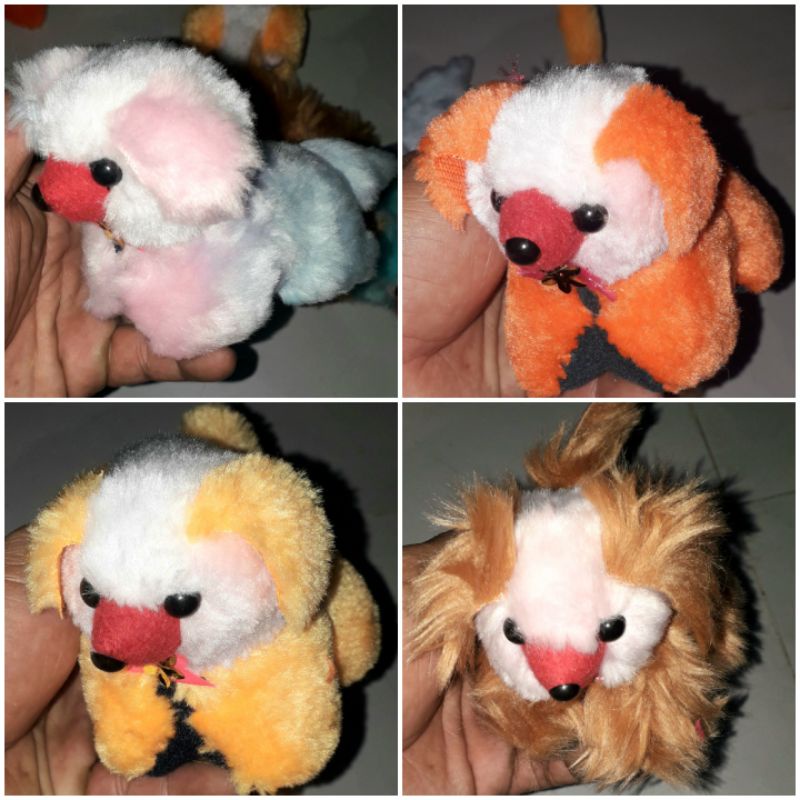 Một chú chó nhồi bông nhà làm rất đẹp kích thước dài 8cm x cao 8cm x rộng 6cm