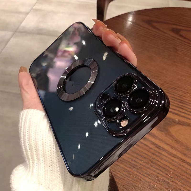 Ốp lưng iphone silicon mềm trong suốt sang trọng cho Iphone X XS XS Max 11 12 13 14 15 Pro Max
