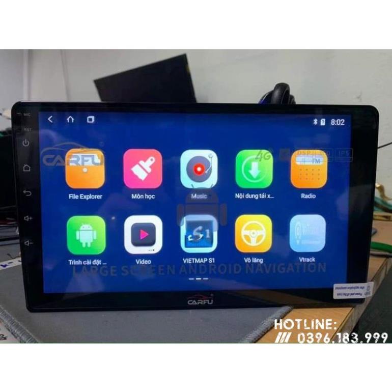 MÀN HÌNH ANDROID CARFU TS8 RAM 2GB/32GB CẮM SIM 4G FULL TÍNH NĂNG PHIÊN BẢN MỚI 2022
