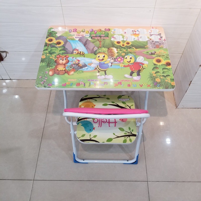 Bộ bàn ghế chân xếp cho bé 1-4 tuổi | BigBuy360 - bigbuy360.vn