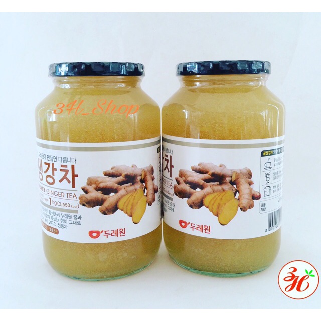 Trà Gừng mật ong hủ 1kg Hàn Quốc