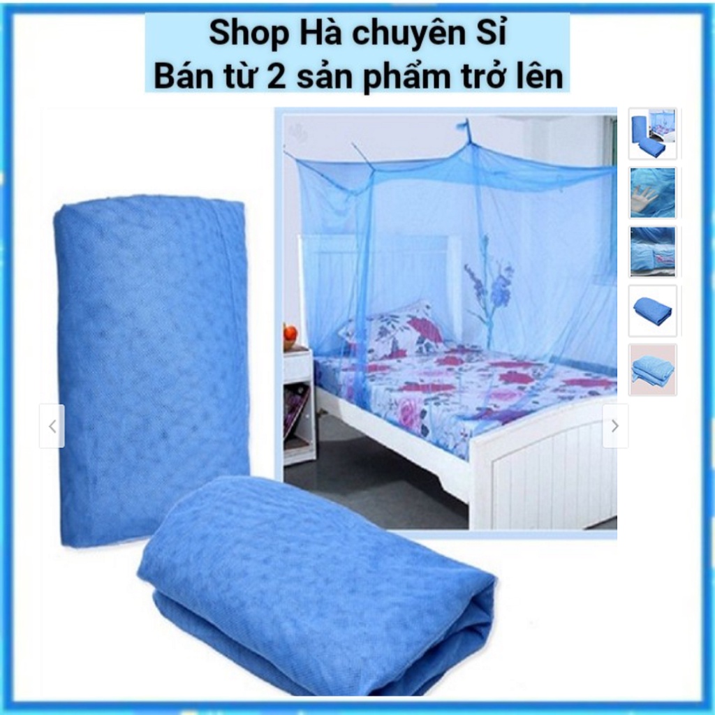 Bảo Hành 1 Tháng - Màn Tuyn Loại Đẹp Lưới Dày 10/10 Đủ Kích Thước, Màn Tuyn Mùng Tuyn Xanh Biển Chống Muỗi Đủ Kích Thước