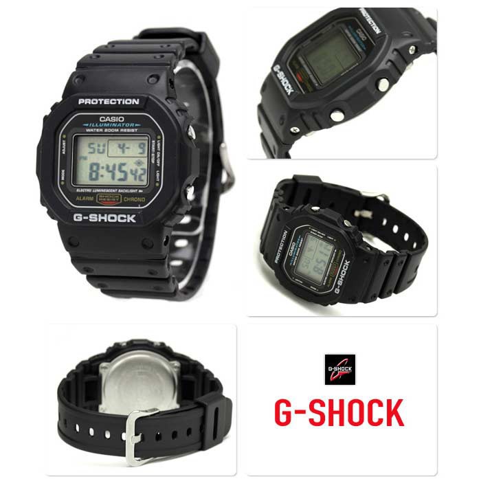 HOT Đồng hồ nam dây nhựa G-SHOCK Casio chính hãng Anh Khuê DW-5600E-1VDF Chính hãng 100%