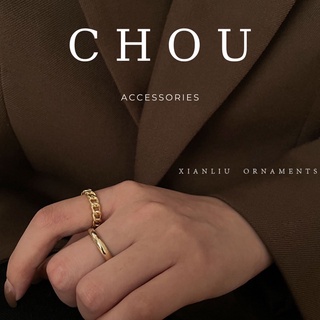 Set 2 Nhẫn Retro | CHOU ACCESSORIES |