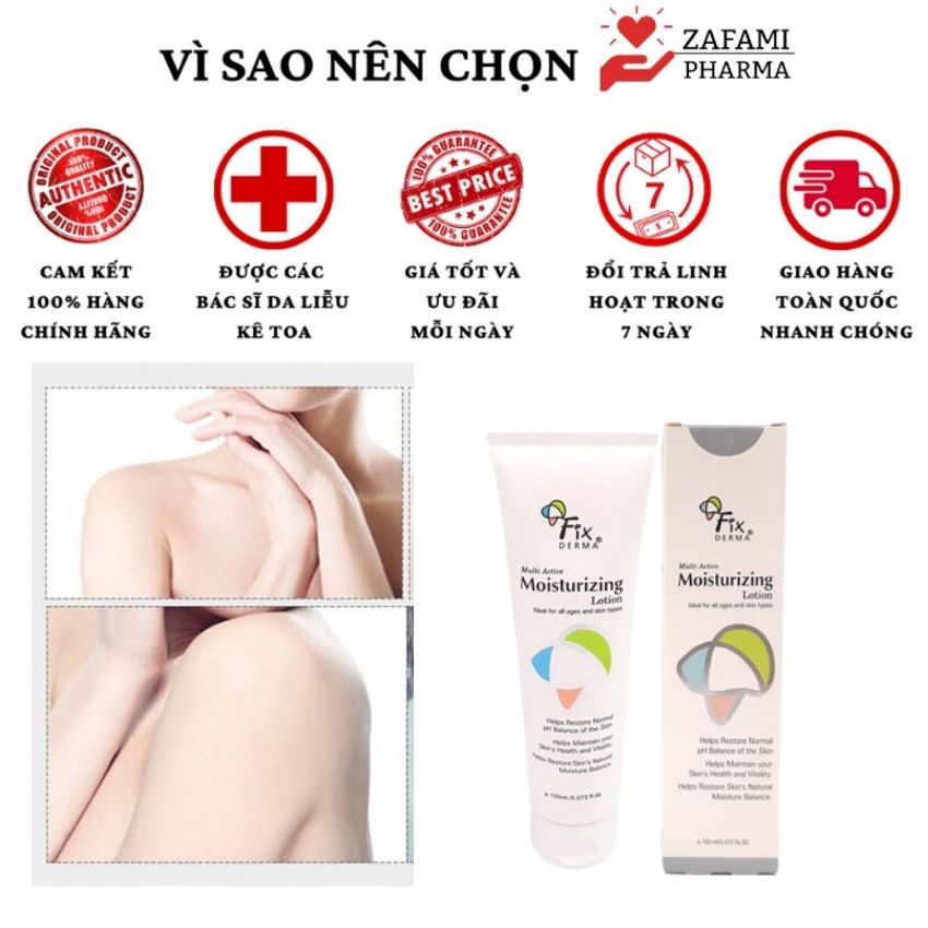 Kem dưỡng ẩm body trắng da body lotion dưỡng da dưỡng thể Fixderma Moisturizing Multi Active (150ml) Zafami Pharma | BigBuy360 - bigbuy360.vn