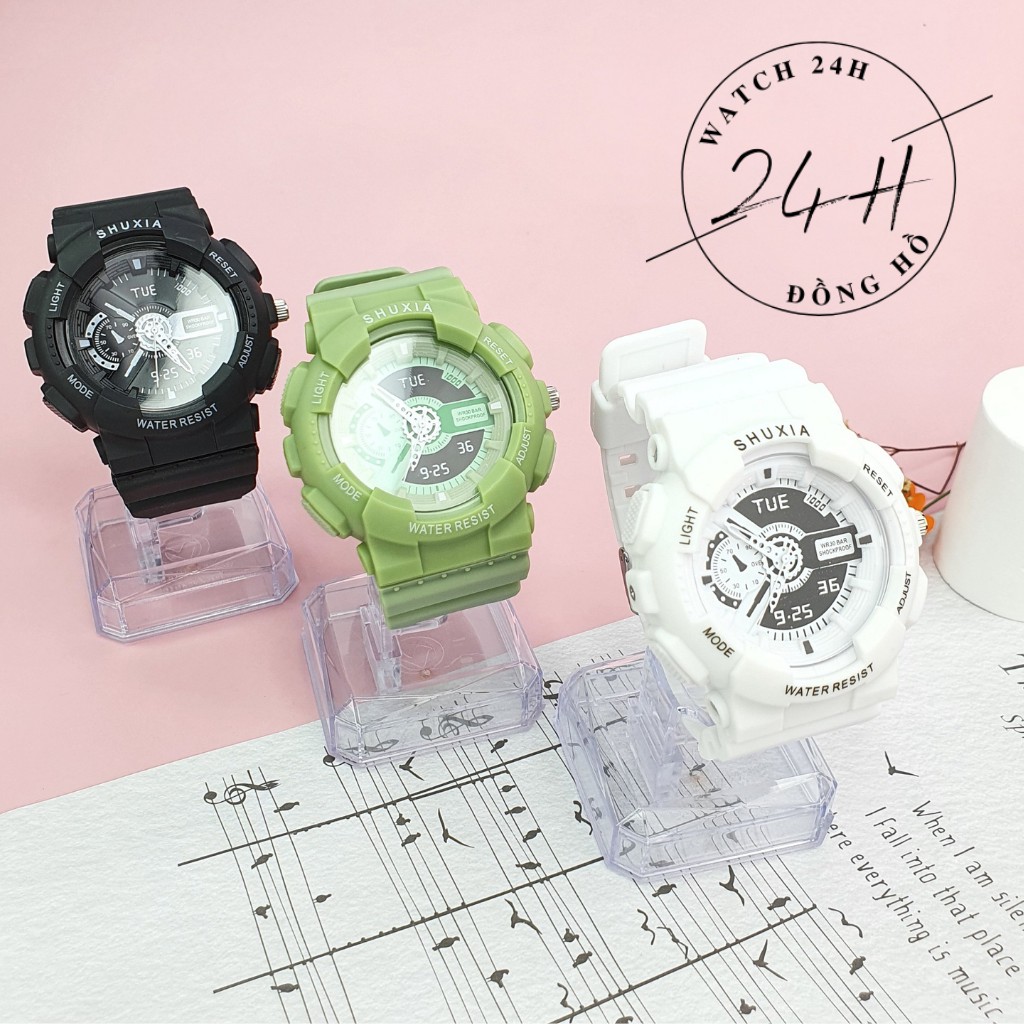 [Mã FAMAYFA2 giảm 10K đơn 50K] Đồng hồ thể thao nam nữ unisex SHUXIA , Full chức năng đủ màu, cá tính và năng động | BigBuy360 - bigbuy360.vn