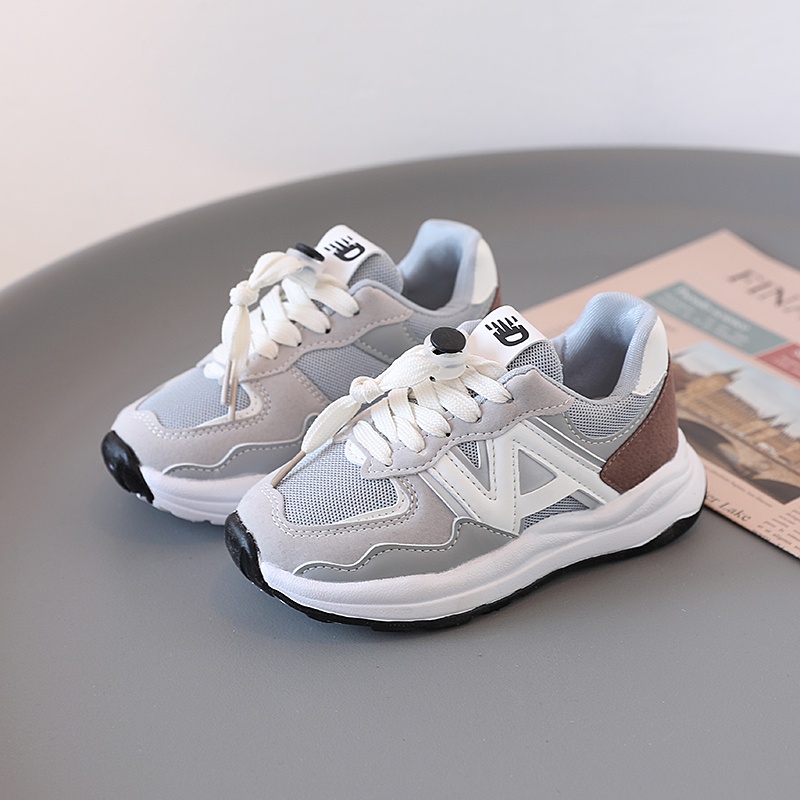Giày thể thao bé trai bé gái, Giày Sneakers thấp cổ phối lưới nhiều màu thoáng khí đế cao su chống trơn M628