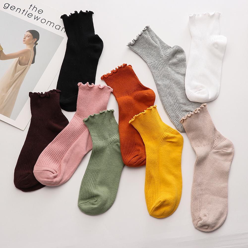 BORAG Vớ Thuyền Phối Ren Thoáng Khí Phong Cách Thời Trang Nhật Bản