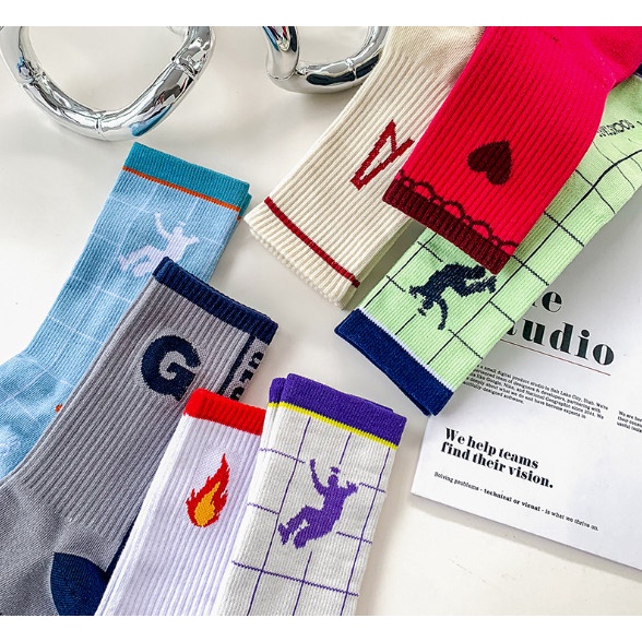 Vớ Tất JORDAN DUNK AJ cổ cao Nam Nữ phong cách thể thao, năng động