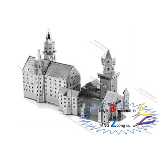 Mô Hình Lắp Ghép kim Loại 3D Lâu đài Neuschwanstein - Đức
