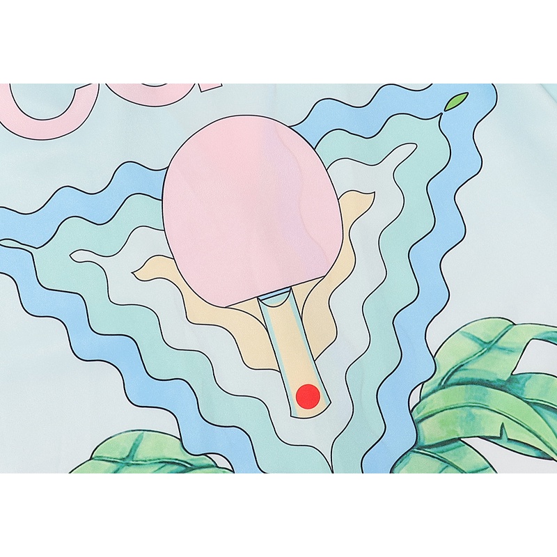 * Áo Sơ Mi Tay Ngắn Thoải Mái Chất Lượng Cao In Họa Tiết Hoa Màu Gradient Phong Cách Hồng Kông