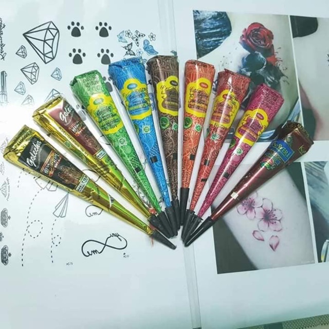 Mực Vẽ Henna Tattoo Ấn Độ