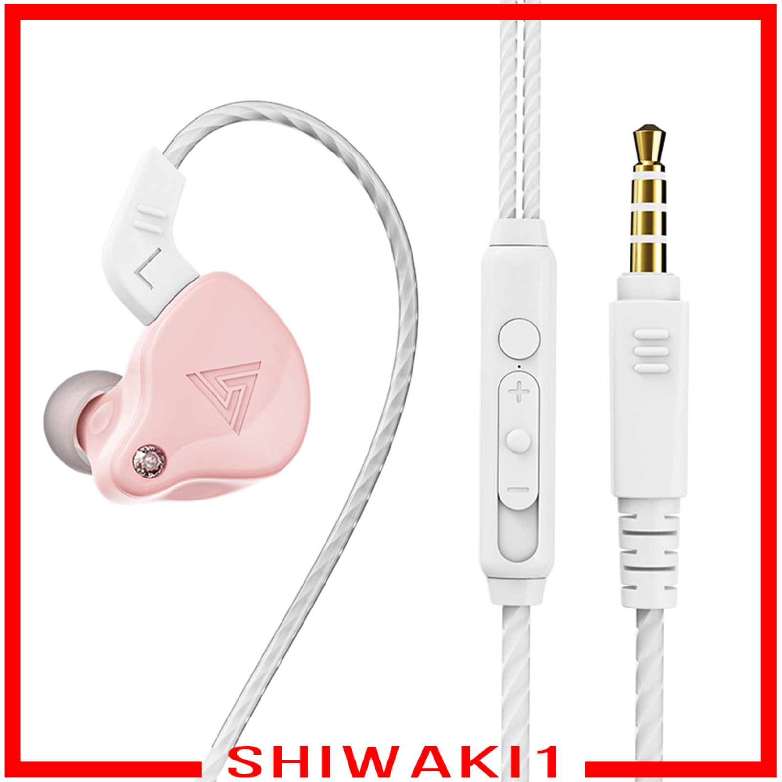 [SHIWAKI1]Earphones Wired Earbuds Enhanced HiFi Stereo Sound Noise Isolating 3.5mm Headphone in Ear with Microphone Clearer Calls, Lightweight