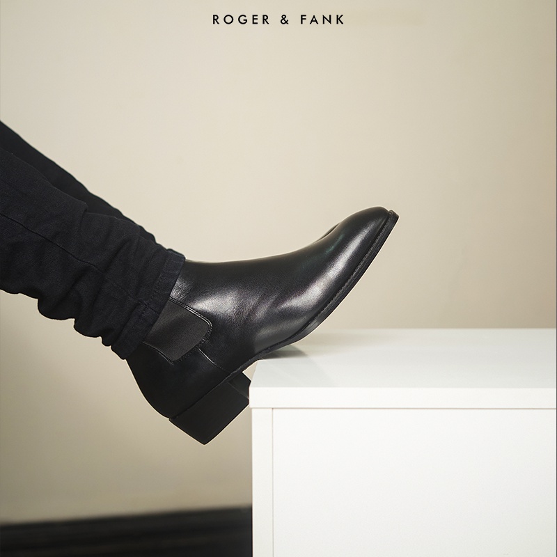 Giày da cao cấp chelsea boots ROGER & FANK