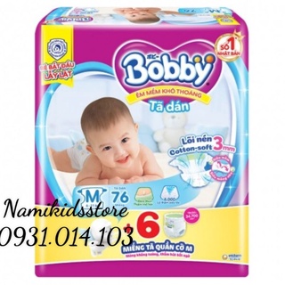 Tã dán bobby m76+6/m76+8/l68+4/xl62