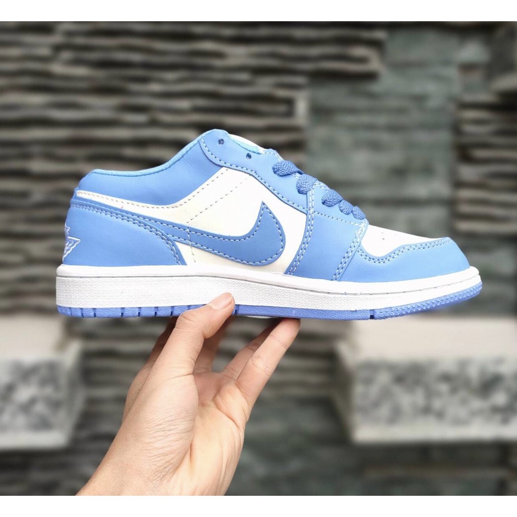 [Mã WAMT1505 giảm 10K đơn 0K] [Xả kho] Giầy thể thao Air Jordan 1 low cổ thấp xanh thời trang full box bill