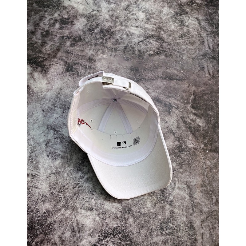 | Ảnh Thật | Mũ Bos.ton Logo Thêu Đỏ