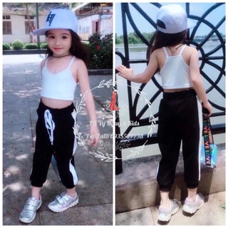 Set bộ phong cách thể thao bé gái