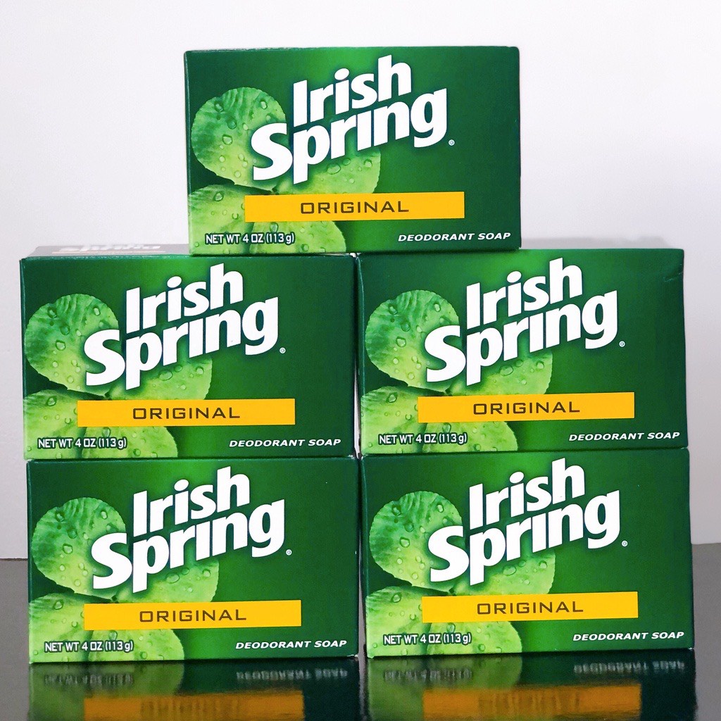 [MẪU MỚI NHẤT] XÀ BÔNG CỤC IRISH SPRING ORIGINAL FEEL CLEAN AND FRESH MỸ - 113G THƠM MÁT DIỆT KHUẨN