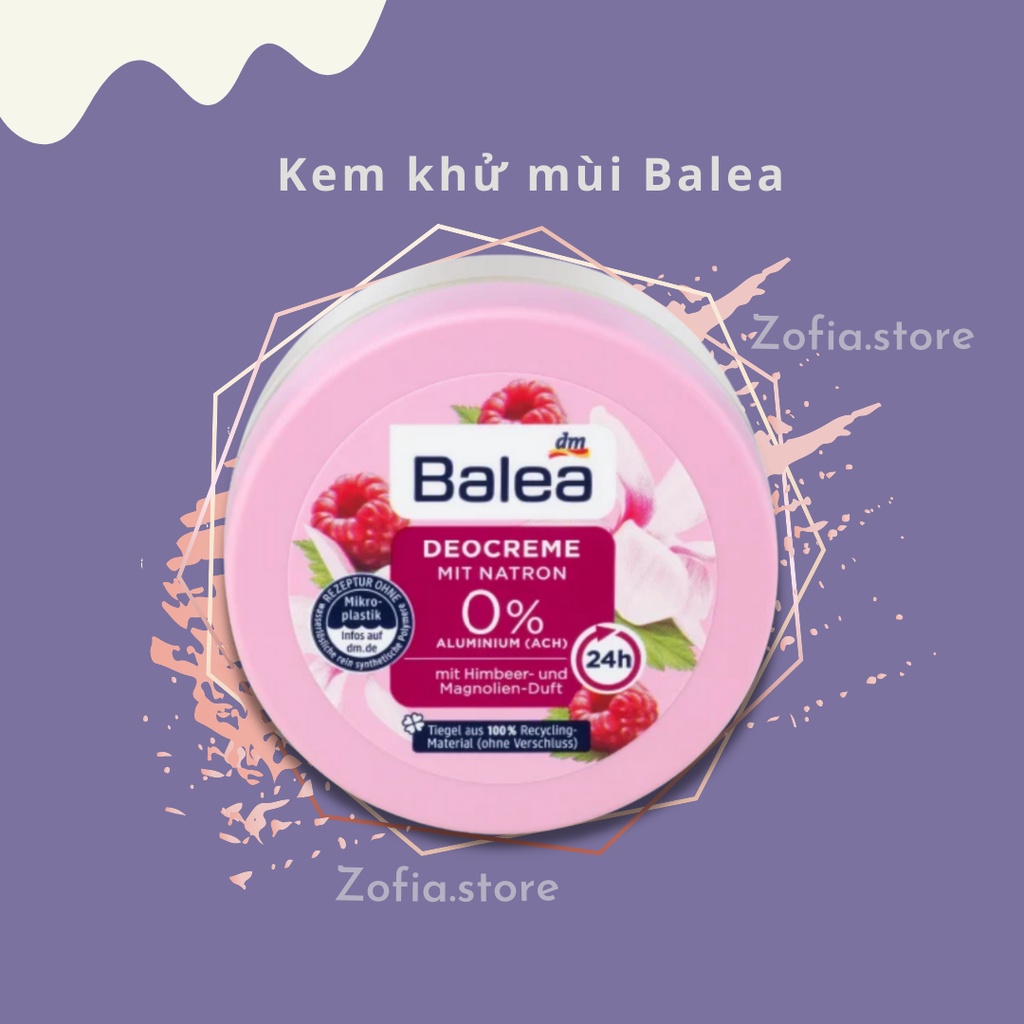 Kem khử mùi hôi nách Balea deocreme