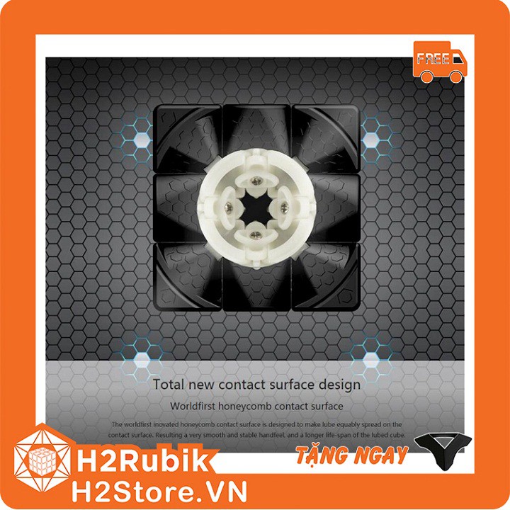 Rubik 3x3 GAN AIR SM có nam châm sẵn viền đen