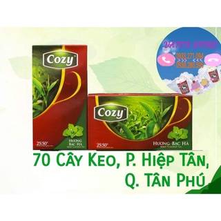 Trà túi lọc Cozy hương Bạc Hà hộp 25 gói × 2g ( 50g )