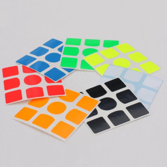 Sticker dán Rubik đủ loại