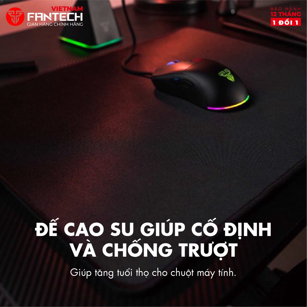 Miếng lót chuột Gaming FANTECH MP353 AGILE - Cao su tự nhiên, đế chống trượt - Hãng chính hãng Bảo hành 12 tháng 1 đổi 1