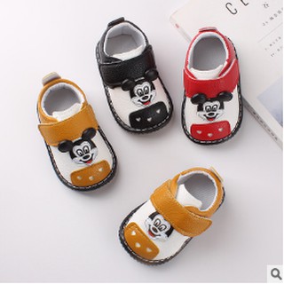 Giày tập đi Mickey cho bé trai, bé gái (có bíp bíp)