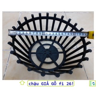 5 CHẬU NHỰA GIẢ GỖ TRỒNG LAN FI 26_NSX BÌNH THUẬN PLASTICS!