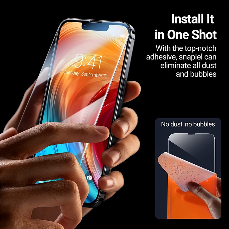 Kính cường lực TOPEWON bảo vệ màn hình thích hợp cho iPhone 14 13 12 11 Pro Max 14 Plus X XR XS 7 8 6 5 SE 2