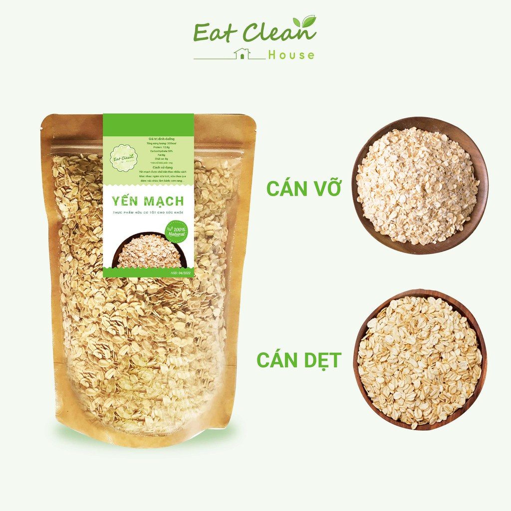 Yến Mạch Nguyên Chất Úc 500GR Cán Vỡ Cán Dẹt Tặng Chế Độ Ăn Và Bài Tập | BigBuy360 - bigbuy360.vn