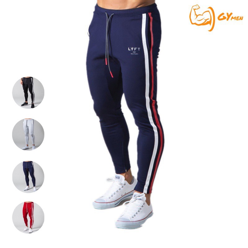[ GYMEN ] Quần Jogger Thun Nam Plus Size Thể Thao Quần Tất Thể Dục Sọc Phong Cách âu Mỹ Côtton Cao Cấp Thun Lạnh Tập Vải Thoáng Giãn Thoải Mái Vận động Trẻ Trung Form Chuẩn Slimfit Nhanh Khô Co Giãn Chạy Bộ Chuyên Bóng Rổ Cầu Lông