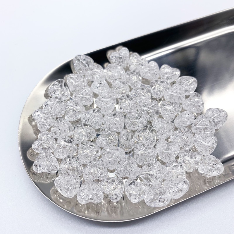 Set 30 Hạt Xỏ Lỗ 10mm Hình Trái Tim Làm Đồ Trang Sức Thủ Công