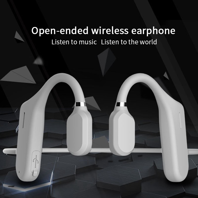 Tai nghe không dây thể thao Mipan Bluetooth 5.0 dẫn truyền qua xương electron không nhét tai chống nước IPX6