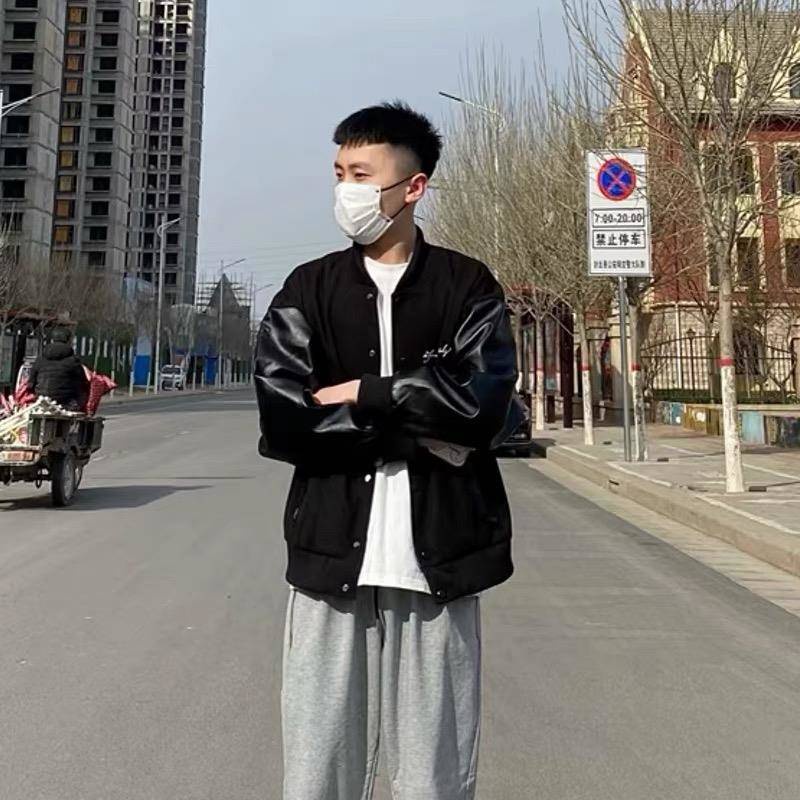 Áo Khoác Bóng Chày Đính Đá Thời Trang Thu Đông Cho Nam Nữ