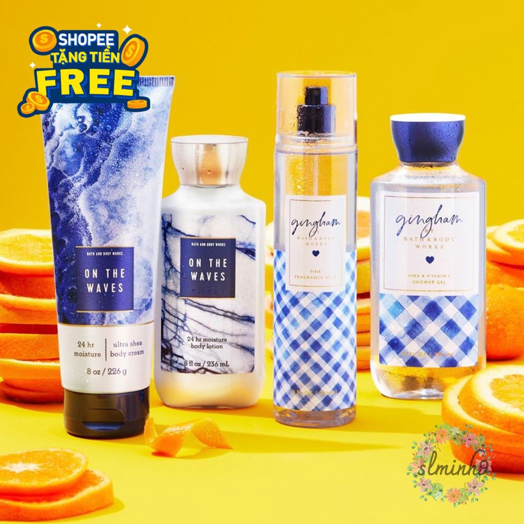 PERFUME Xịt thơm Có nhũ Bath and Body Works -  GINGHAM sʟᴜᴏɴɢᴍɪɴʜ Ⓡ