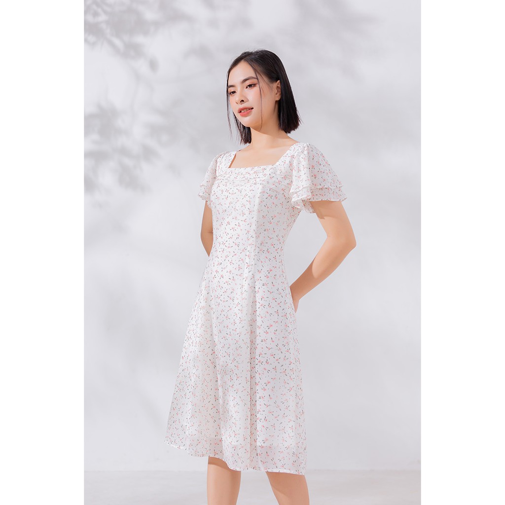 ĐẦM HOA NHÍ CỔ VUÔNG 3341
