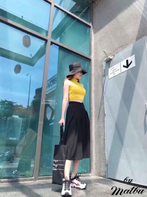 ⚡SALE RẺ⚡Quần ống rộng giả váy đũi xước Hàn cao cấp chuẩn phom | BigBuy360 - bigbuy360.vn