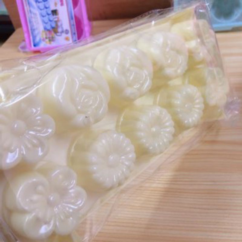 Khuôn rau câu, thạch trà sữa hình bông hồng, bông cúc, bông mai - 10 viên