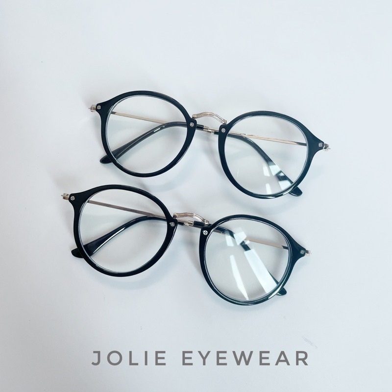 Gọng kính mắt mèo Jolie Eyewear thời trang cao cấp form tròn best seller 38807 chống ánh sáng xanh, UV400
